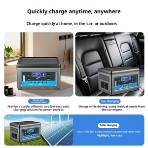 แบตเตอรี่ลิเธียมไอออนพกพาสำหรับใช้งานกลางแจ้ง 500W 800Wh พร้อมแผงโซลาร์เซลล์ ไฟฉาย สำหรับตั้งแคมป์ ท่องเที่ยวขับรถเอง พลังงานสูง บริสุทธิ์ - Product Image 4