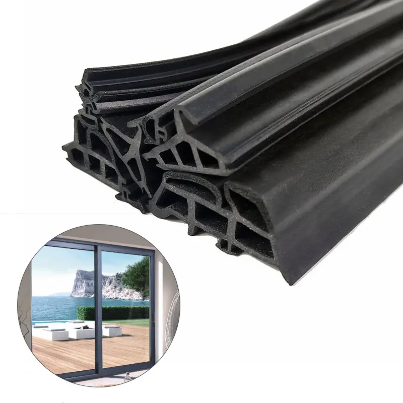 Hot selling window edge Trim Strip EPDM Door and Window Seal Type D dust-proof rubber foam seal strip soundproof PU strip