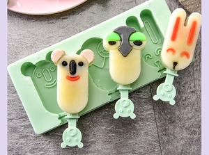 De dibujos animados lindo de piña silicona helado molde con tapa helado molde helado <span class=keywords><strong>casero</strong></span> molde - Product Image 4