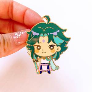 Pins de esmalte personalizados con diseño de figura articulada bañada en <span class=keywords><strong>oro</strong></span> para ropa y bolsos - Product Image 5