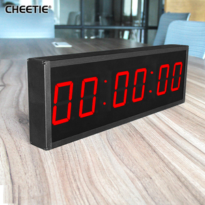 CHEETIE CP0207 Chitai LED 6 dígitos 3 pulgadas rojo enchufe en batería cronómetro multifunción Reloj de pared Digital - Product Image 6
