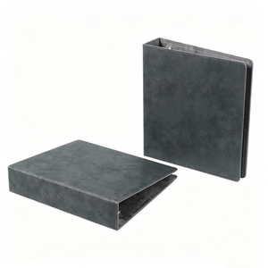Fuxi Premium 12-Pocket Leather Trading Card Binder with 3-<b>Ring</b> Double-Sided Loading Custom PU Trigger <b>Folder</b> Design UV Printing - Product Image 3