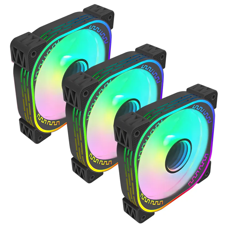 Rgb fan 120mm renkli 20mm 6000rpm upHere 5V adreslenebilir RGB Fan 120mm RGB oyun Argb bilgisayar fanı