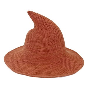 PARTYMENT Sombrero de bruja puntiagudo de algodón sólido para adultos, accesorios de cosplay para mujer para festivales de <span class=keywords><strong>Halloween</strong></span> - Product Image 1