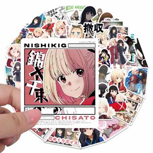 Paquete de 50 Pegatinas de Vinilo Impermeables para los Fans del Anime <span class=keywords><strong>Lycoris</strong></span> <span class=keywords><strong>Recoil</strong></span>, para Decoración de Computadoras Portátiles, Patinetas - Product Image 4