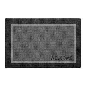 Tapis d'entrée haut de gamme rectangulaire antidérapant, paillasson géométrique abstrait en fibre de polyester pour salon - Product Image 1