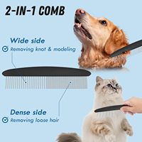 Brosse de toilettage pour animaux de compagnie en acier inoxydable Elecpet, peigne métallique pour chiens, grattoir pour sous-四rêge, outil d'élimination des poils pour animaux à poils longs