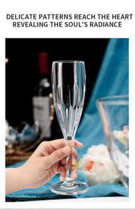 Vintage Firework Embossed Goblets Stemmed Red Wine Glasses <strong>Champagne</strong> <strong>Flutes</strong> - Product Image 4