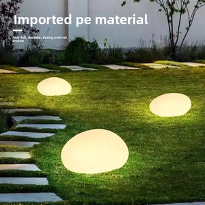 Lampes solaires de <span class=keywords><strong>jardin</strong></span> extérieures étanches en pierre, pour aménagement paysager, allées et pelouses - Product Image 3