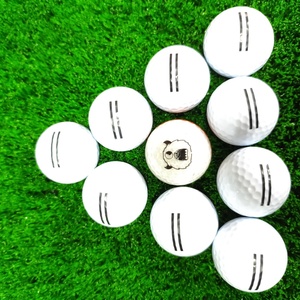 Balles de <span class=keywords><strong>golf</strong></span> Surlyn à 2 couches et 2 couches avec logo personnalisé, contrôle de rotation amélioré, balles usagées au toucher doux, en uréthane/EVA/plastique, vente en gros - Product Image 1