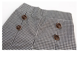 Nouveaux vêtements pour enfants en gros, mode indienne, ensemble haut sans manches en coton blanc avec nœud et short à carreaux pour fille - Product Image 6