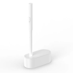 Brosse de toilette jetable à long manche, outil de nettoyage domestique pour salle de bain, conception solide - Product Image 1