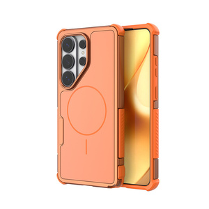 เคสโทรศัพท์แบบกันกระแทก Armor Matte Corner Magnetic สำหรับ Samsung S26 ultra S25 S24 Series  แบบฝ้า 2 in 1  แข็งแรงทนทาน - Product Image 3
