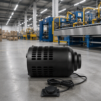 Kipas Exhaust Filter Karbon Aktif Kipas Saluran Bantalan Bola Motor AC Operasi Senyap OEM Dapat Disesuaikan Ventilator Pemurni Udara