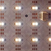 Feuille LED flexible double CCT 2700K 6500K SMD2835 découpable avec CRI Ra80 IP20 pour rétroéclairage de pierre et éclairage décoratif