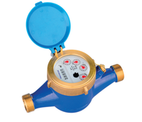 Compteur d'eau à roue à aubes de type humide multi-jets OEM Garantie de 3 ans