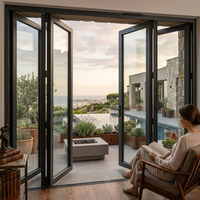 Transformez un balcon compact en un coin lecture confortable avec une porte pliante gain de place, servant également de séparateur de pièce.