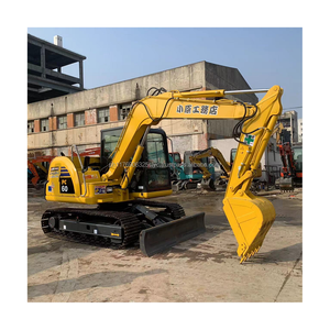 Mini-excavatrice sur chenilles Komatsu PC60-8 d'occasion de haute qualité, faible nombre d'heures de travail, 6 tonnes, avec moteur et boîte de vitesses - Product Image 5