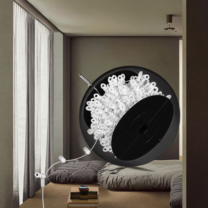 Deslizador de Cortina en Forma de S, Resistente y de Deslizamiento Suave, de Alta Calidad, 60mm/80mm, para <span class=keywords><strong>Riel</strong></span> de Cortina - Product Image 1