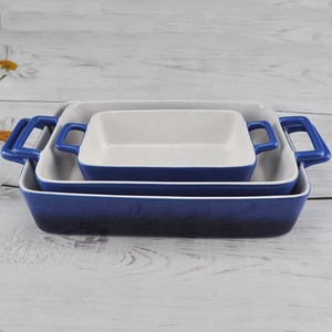 Ensemble de plats à gratin rectangulaires en céramique pour four, ustensiles de cuisson sains - Product Image 1
