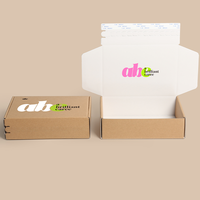Boîte d'emballage en papier artisanal avec logo personnalisé pour modèles de conception personnalisés sans parfum avec doublure en éponge et bande de déchirure