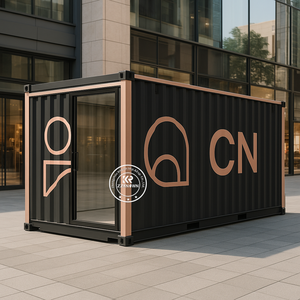 Acier Préfabriqué Café Conteneur Modulaire Café Bar Préfabriqué Café Bar Mobile Plage Bar Maisons Conteneur <span class=keywords><strong>Restaurant</strong></span> - Product Image 4