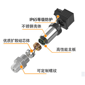 Yunyi Pressure Transmitter IP65 Stainless Steel CAN Bus Digital Sensor With Customizable <b>Thread</b> - Product Image 1