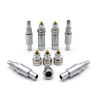 Connecteurs 00B DIN 2/3/4 broches IP50 Mâle/Femelle, boîtier en alliage d'aluminium chromé, haute tension 5A, courant nominal 900V DC/600V