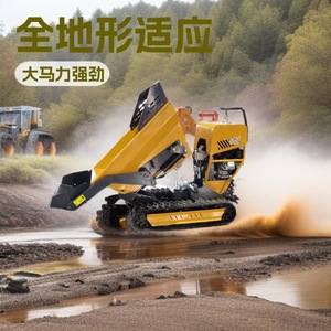 Camión Volquete Pequeño, Totalmente Hidráulico, Tipo Oruga, Capacidad de 500 kg, Función de Carga y Descarga Automática - Product Image 5