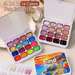 สีเจลเพ้นท์เล็บแบบฟองน้ำ 16 สี สำหรับทำเล็บแบบเฟรนช์ เกรเดียนท์ บลัช บลูมมิ่ง  งาน DIY  ลายศิลปะ  ได้รับการรับรองฮาลาล - Product Image 1