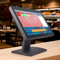 Haute qualité 17.3 pouces écran large POS Machine cantine caisse enregistreuse POS Terminal système monobloc PC
