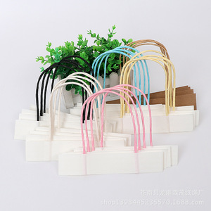 Venta al por mayor de fábrica de asas para bolsas de papel, cuerda de papel kraft, cuerda para bolsas de papel, cuerda de papel kraft, cuerda de papel de colores - Product Image 5