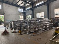 MÓDULO de Filtración por Ósmosis Inversa Montado sobre Plataforma con Bomba de Alta Presión y Gabinete de Control PLC |   Sistema de Tratamiento de Agua