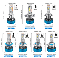 OEM 70W LED H1 H7 Canbus K10 Lampe H4 H11 Super Lumineux 14000LM 3570 Puce 9005 9007 H13 Phare LED Voiture 6000k Température de Couleur