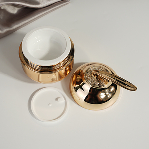 Bán buôn tùy chỉnh sang trọng mạ điện vàng vít hàng đầu đôi tường nhựa mỹ phẩm bao bì Jar container - Product Image 5