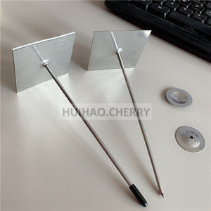 Perchas de aislamiento autoadhesivas de 4-1/2 "Arandela de acero inoxidable Instalación de mantas de aislamiento de goma de fibra de vidrio Tablero de poliestireno - Product Image 2