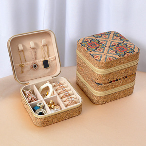 Luxe nouvelle impression spéciale coloré Stock bijoux bague boucle d'oreille collier pendentif cadeau maison boutique organisateur cas voyage petit sac - Product Image 2