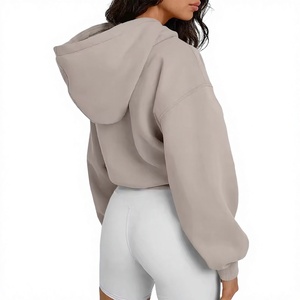 Sudaderas cortas de alto rendimiento para mujer, material de lana suave, transpirable, cómodas, para deportes y uso diario activo. - Product Image 2