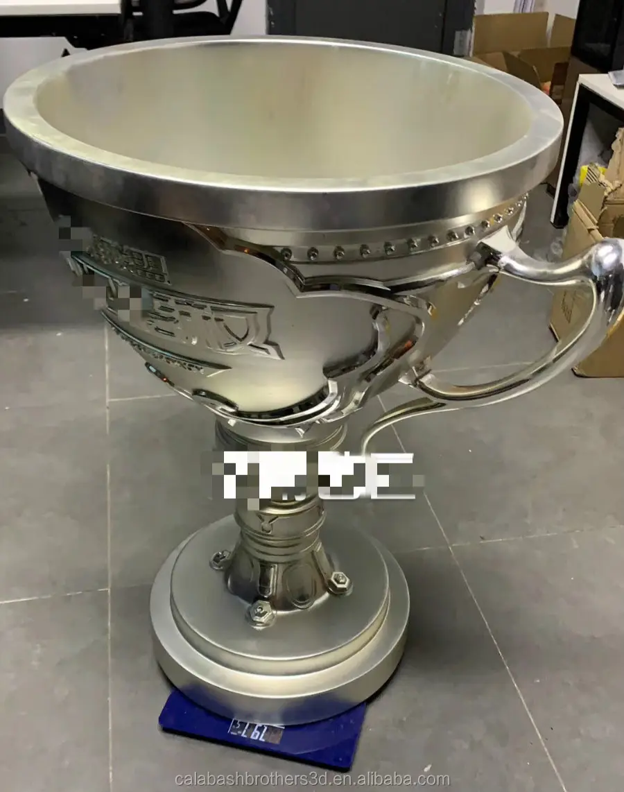 MOQ 1 टुकड़ा अनुकूलित इलेक्ट्रॉनिक खेल पुरस्कार कप क्रोम 3D मुद्रण चैंपियंस ट्रॉफी कप