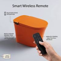 WC intelligent OEM personnalisé M329QS avec fonctions complètes, cuvette allongée, télécommande, siphon en S, lavage des fesses, séchage à air chaud, certifié CE