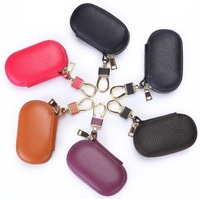 Porte-monnaie en cuir véritable souple 2026, simple et portable, avec porte-clés, mini sacs à fermeture éclair pour monnaie, protège-clés, étui pour clés de voiture
