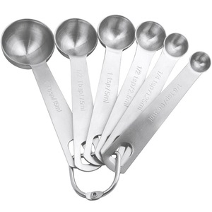 7-piece stainless steel <b>measuring</b> spoon set, baking <b>tool</b> set with graduations, multi-purpose kitchen seasoning <b>measuring</b> cup - Product Image 4