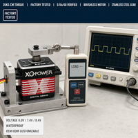 Moteur servo XQ-POWER XQ-BLS8135D 35 kg sans balais RC CNC étanche avec engrenage en acier inoxydable et boîtier en aluminium 210 degrés 8,4 V pour UAV