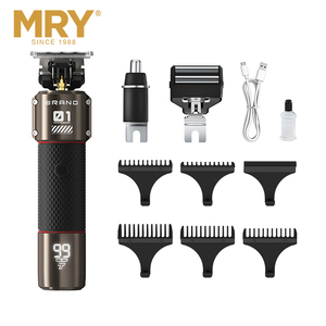 MRY充電式6in1グルーミングキットLEDディスプレイヘアトリマーコードレスパワフルバリカンヘアカットマシンキットスタンド付き - Product Image 3