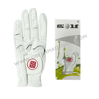 Gants de golf techniques en tissu nano de qualité supérieure OEM ODM Gant de golf de sport durable tous temps doux pleine grandeur Logo personnalisé