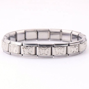 Italian Style Stainless Steel Fashionable <b>Bracelet</b> Bangle with Italian Charm for Jewelry Making - Product Image 2
