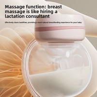 걱정 없는 애프터서비스 전기 실리콘 핸즈온 웨어러블 모유 채취기 240ml 용량 BPA 프리 소형 아기 젖병 디자인