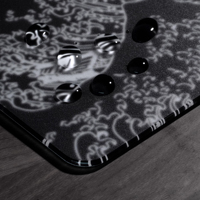 Tapis de souris en verre personnalisé de haute qualité à faible bruit, logo imprimé HD, surface lisse, tapis de souris de jeu en verre pour e-sport, personnalisé