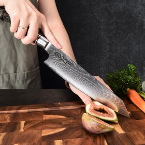 للبيع بالجملة سكين Vg10 داماكوس 6 من الراتنج النحاسي الياباني مع حامل خشبي مغناطيسي - Product Image 3