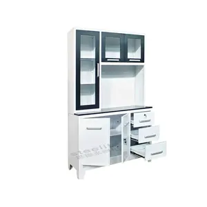 Lemari Dapur Dapur Stainless Steel Modern, Unit Dasar Dapur